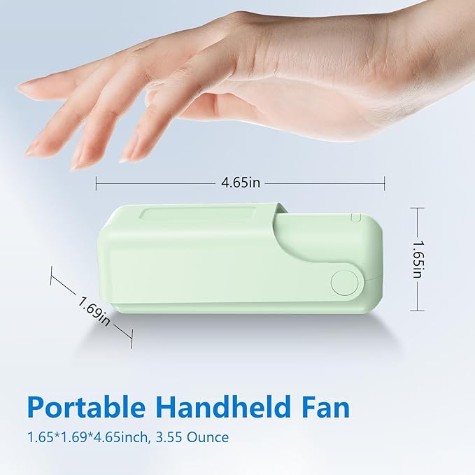 3 PCS Portable Mini Handheld Fans, 3 In 1 Foldable Small Pocket Fan Desk - Image 6