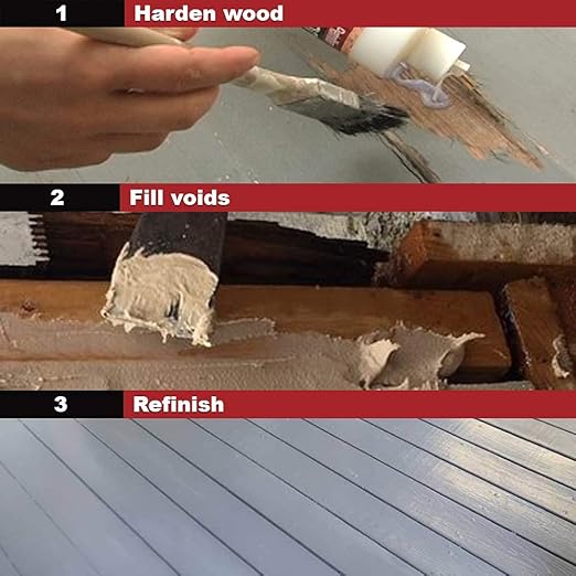 PC-Products Wood Repair Epoxy Paste and Wood Hardener Kit, PC-Woody 96 oz and - Image 3