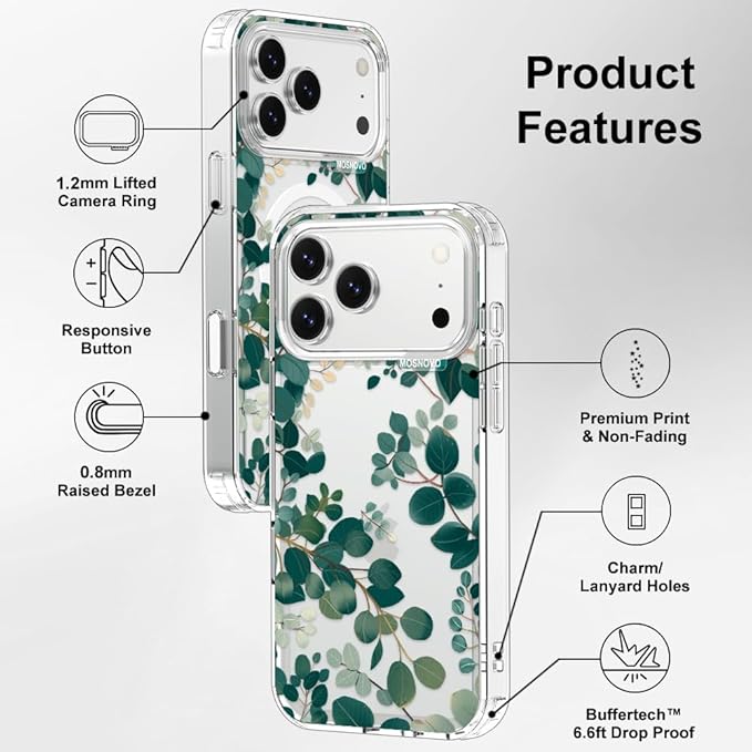 MOSNOVO for iPhone 17 Pro Max Case | Military Grade 6.6ft Drop Tested | Camera - Image 7