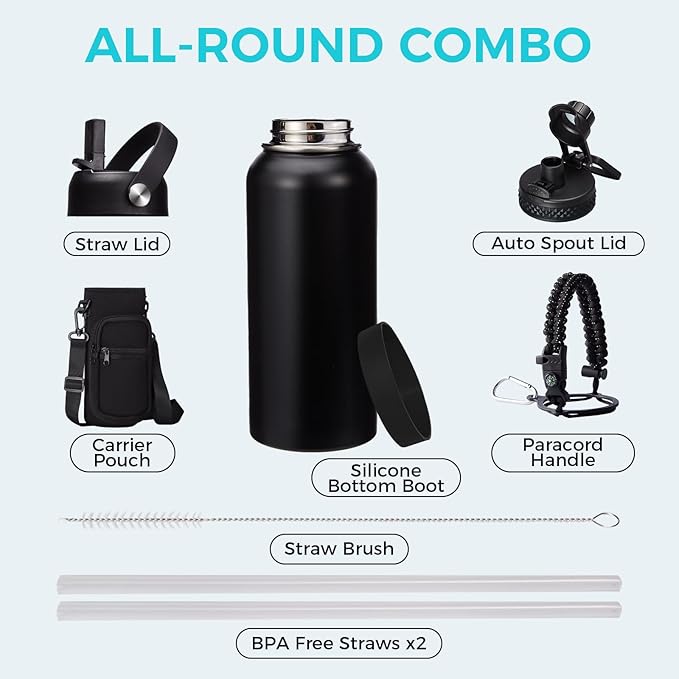 32oz Insulated Water Bottles - - Image 2