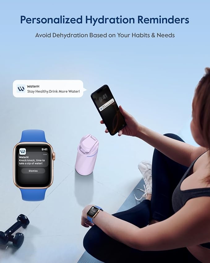 BOOST Smart Water Bottle that Reminds You to Drink, 24oz BPA-Free Stainless - Image 3