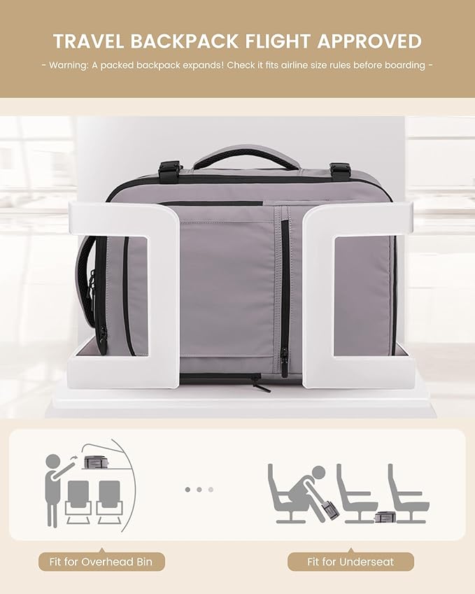 LOVEVOOK Travel Backpack for Women & Men, 60L Large Carry On Backpack Airline - Image 5
