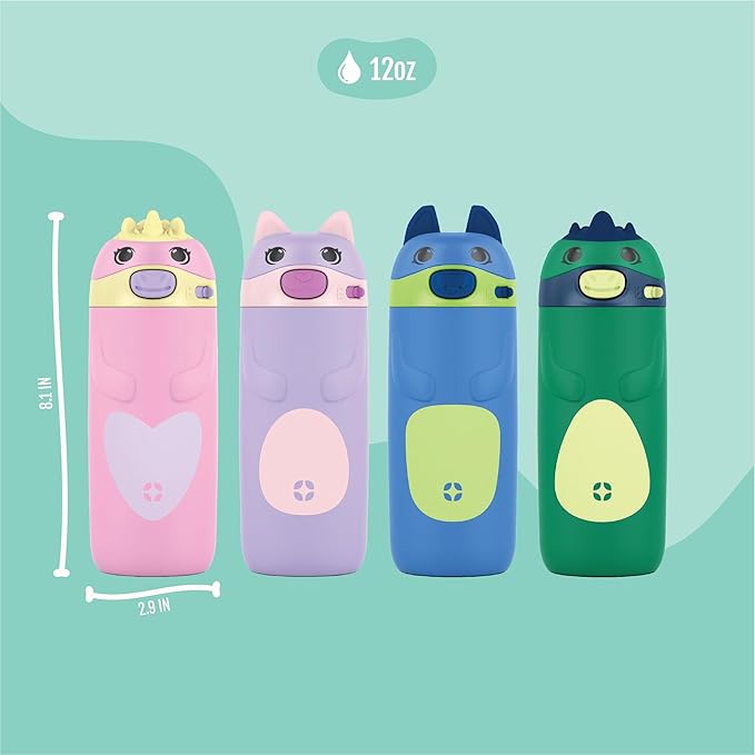 Ello Ellies 12oz Vacuum Insulated Stainless Steel Kids Water Bottle - Image 3
