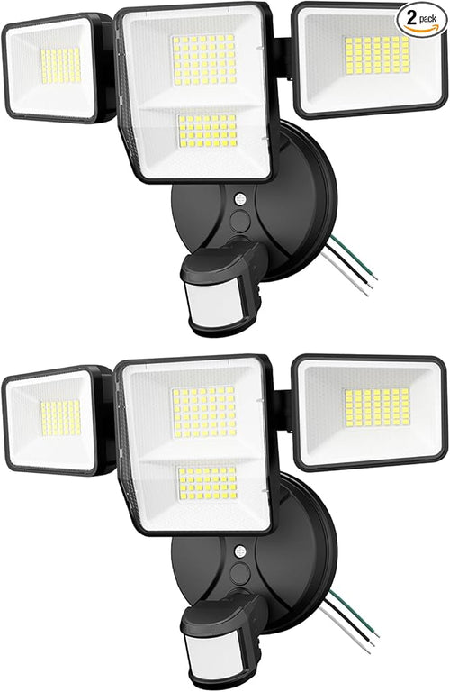70W 7000LM Security Lights Outdoor, 4-Head LED Motion Sensor Flood Light by omibeeSolarlightsoutdoor