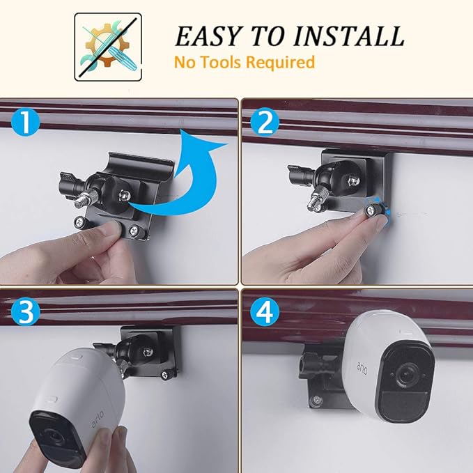 HOLACA Vinyl Siding Clips for Arlo Ring Eufy Security Camera, Siding Cam Hanger - Image 3