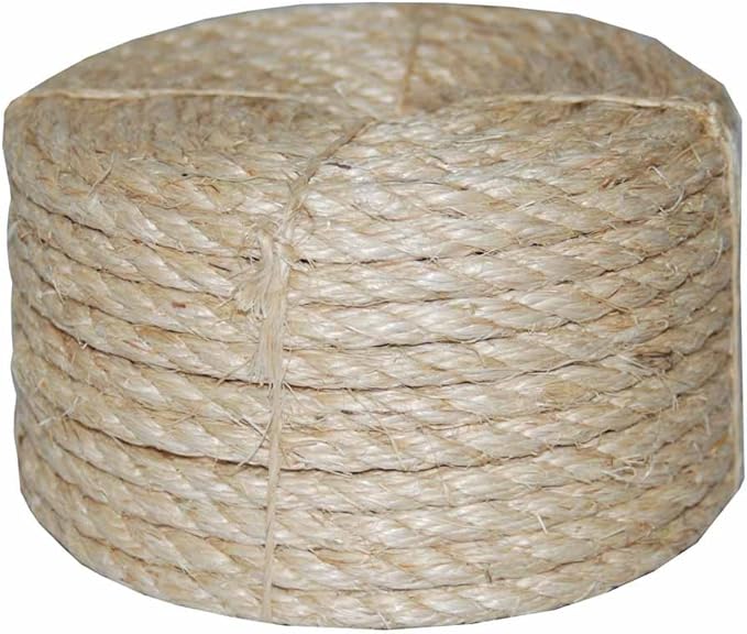 T.W. Evans Cordage Co. 22-210 1/4 in. x 100'. Twisted Sisal Rope by T.W+.+Evans+Cordage+Co.