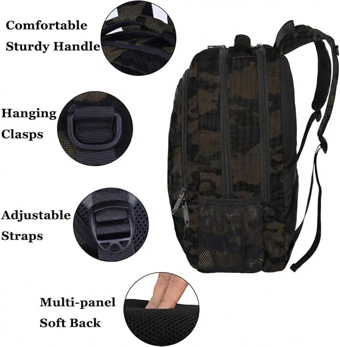 MATEIN 15.6 Inch Laptop Backpack, Sturdy Business Travel Laptop Bagpack - Image 3