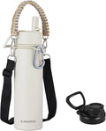 KXIAOCHEN Insulated Water Bottle, Stainless Steel Water Bottle, 2 Lids by KXIAOCHEN