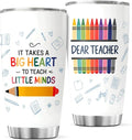 CUBICER Colorful Crayon Teacher Quote Design 20 Oz Tumbler by CUBICER