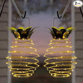 JHPGEOE 2 Pack Outdoor Solar Hanging Lantern Lights by JHPGEOE