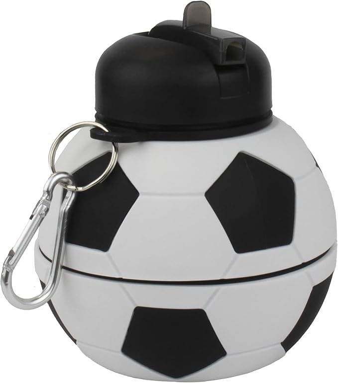Maccabi Art Clip-On Collapsible 1 Liter, 34 oz. size BPA-Free Silicone Soccer - Image 7