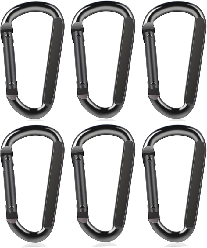 DELSWIN Heavy Duty Carabiner Clip 900lbs, 3 Inch Steel Carabiners by DELSWIN