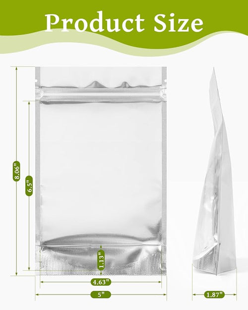 200 Pcs 5"x8" Mylar Bags for Food Storage - Image 2