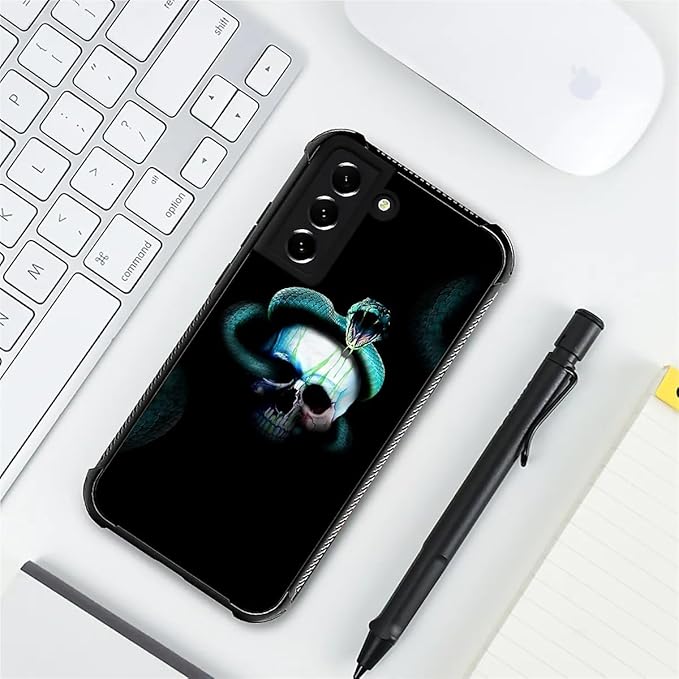 for Samsung Galaxy S22 Plus Case, Skeleton Winding Snake Pattern Graphic Design - Image 7