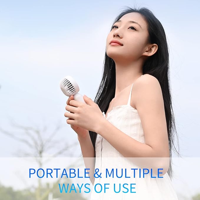 VanSmaGo Portable Mini 2-pack Handheld Personal Small Fan - Image 4