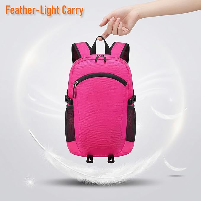 Lightweight Hiking Backpack 18L Packable Foldable Small Daypack Collapsible - Image 4