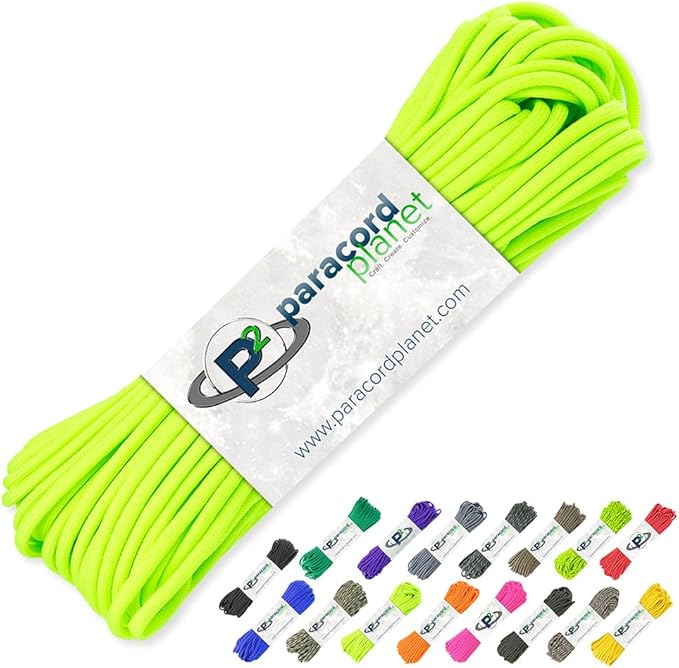 Paracord Planet 100 Feet Hanks Parachute 550 Cord Type III 7 Strand Paracord by ParacordPlanet