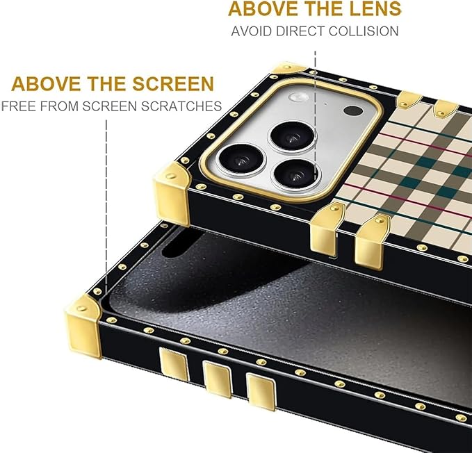 for iPhone 17 Pro Case Luxury Golden Decoration - Image 7