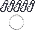 SWATOM Small Mini Carabiner Clip Tiny Spring Snap Hook Keychains Micro by SWATOM