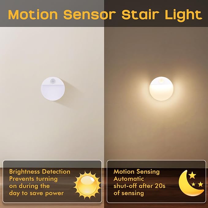 Guankai 12 Pack Motion Sensor Stair Light - Image 7