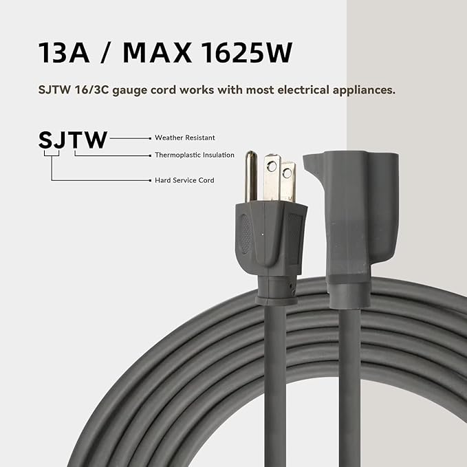 15ft Outdoor Extension Cord for Christmas Decorations - Image 6