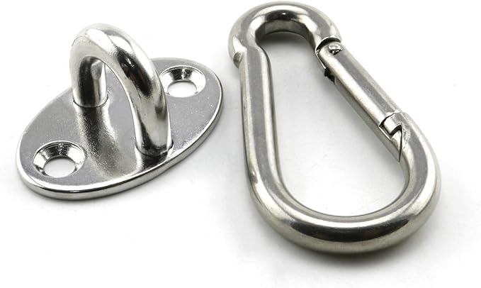 heyous 2 Set M6 Suspension Ceiling Wall Mount U Hook Anchor Hanger Stainless - Image 2