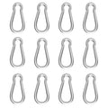 Carabiner, Heavy Duty Galvanized Steel Spring Snap Hook Carabiner Clips by High-PQ