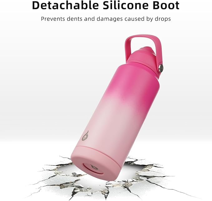 BJPKPK Water Bottle with Straw Lid, 24oz Vacuum Insulated Water Bottles - Image 4