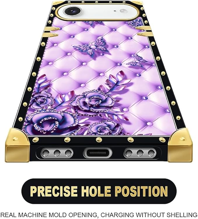 for iPhone 17 Air Case Luxury Golden Decoration - Image 5