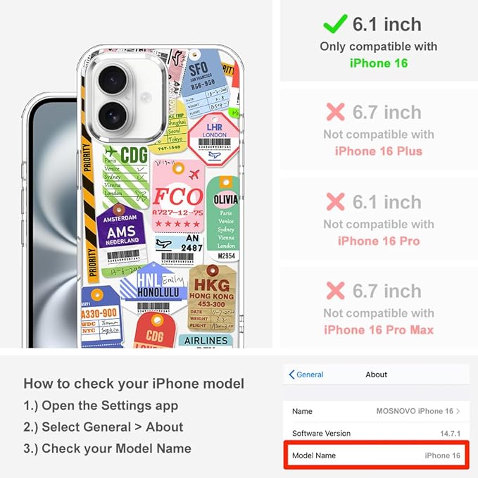 MOSNOVO Case for iPhone 16 - Image 2