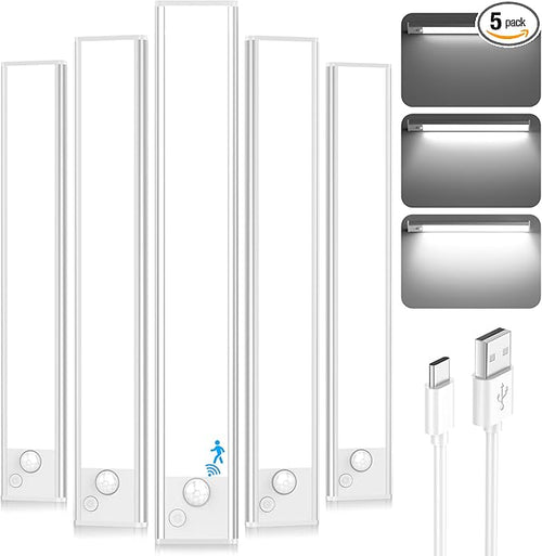 12'' Under Cabinet Lights, LED Rechargeable Battery Operated Motion Sensor by Brightever
