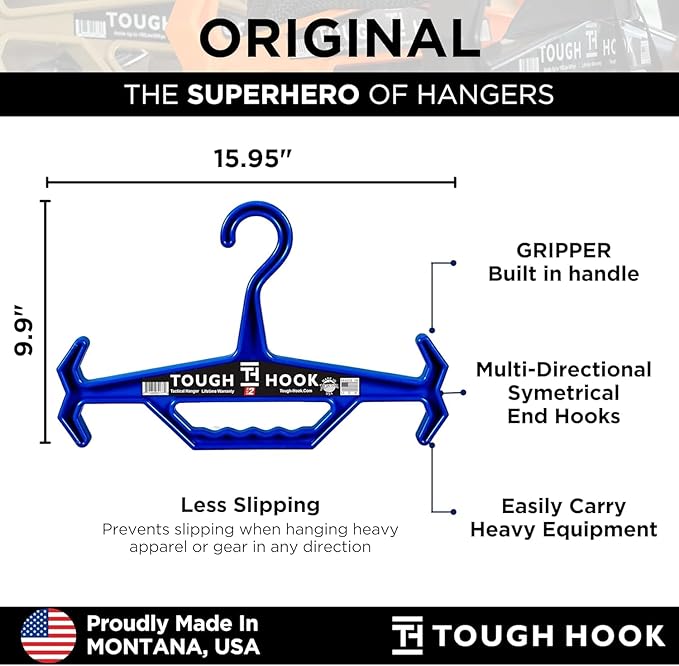 Tough Hook Original Heavy Duty Hangers – The Superhero of Hangers | American - Image 6
