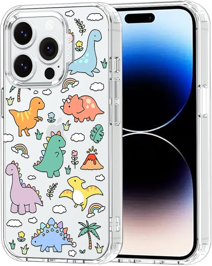 MOSNOVO for iPhone 14 Pro Case | Military Grade 6.6ft Drop Tested | Clear by Mosnovo