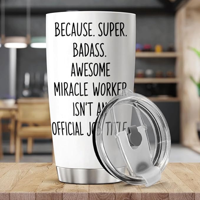 CUBICER Chaos Coordinator Quote Stainless Steel Tumbler 20 Oz Inspirational - Image 5