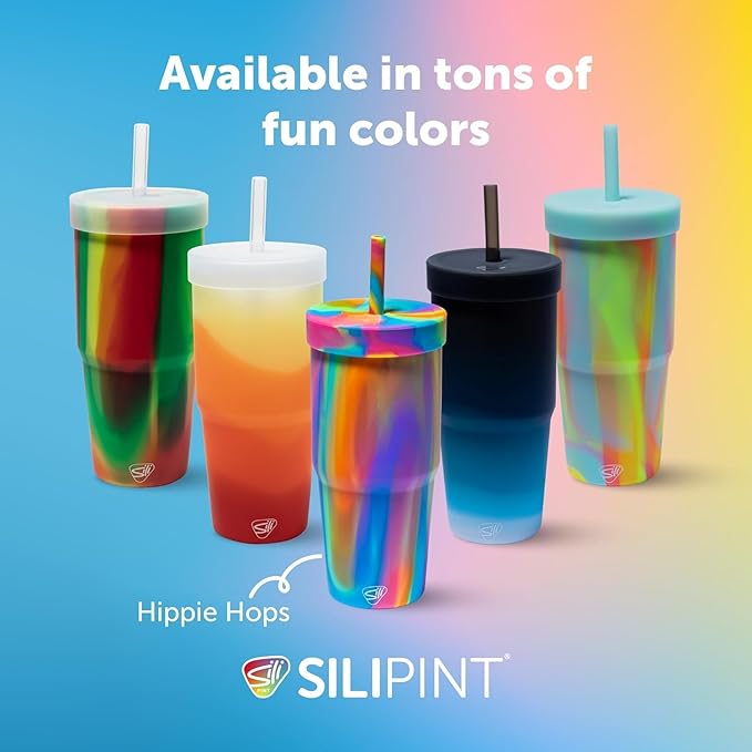Silipint 32oz Silicone Straw Tumbler – BPA-Free, Unbreakable, Dishwasher Safe – - Image 6