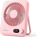 WHATOOK Small Desk Fan Personal Fans: 5000mah 25 Hours Battery Office Quiet by FashionCaring-MakeitYours