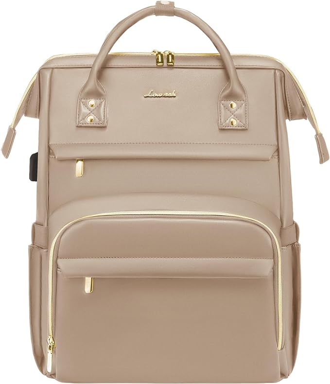 LOVEVOOK Leather Laptop Backpack by LOVEVOOK