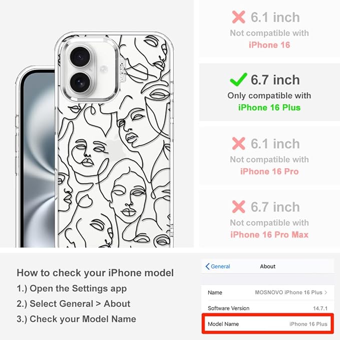 MOSNOVO Case for iPhone 16 Plus - Image 2