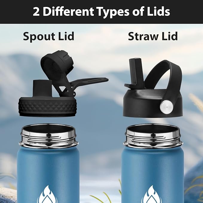 SENDESTAR Water Bottle 40oz Double Wall Vacuum Insulated Leak Proof Stainless - Image 2