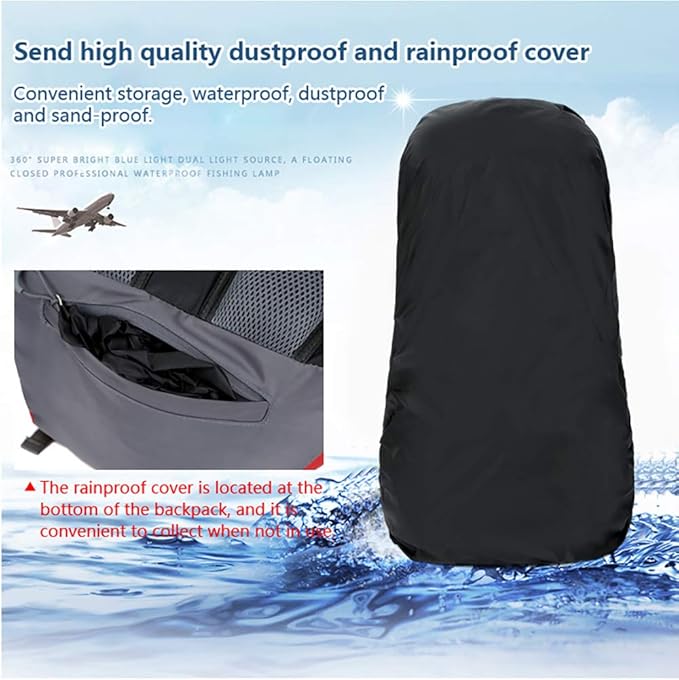 Bseash 60L Waterproof Hiking Camping Backpack - Image 8