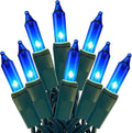 HISHINY Christmas Lights 100 Count Blue Christmas Tree String Lights by HISHINY