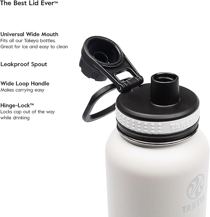 Takeya Originals Vacuum-Insulated Stainless-Steel Water Bottle - Image 4