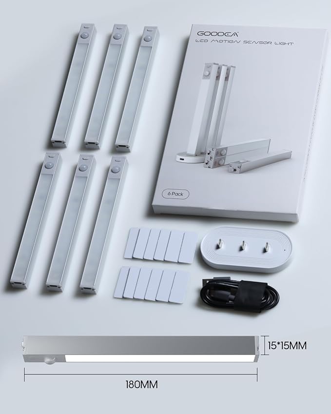 GOODEA 6 Pack Led Under Cabinet Lights Wireless - Image 9