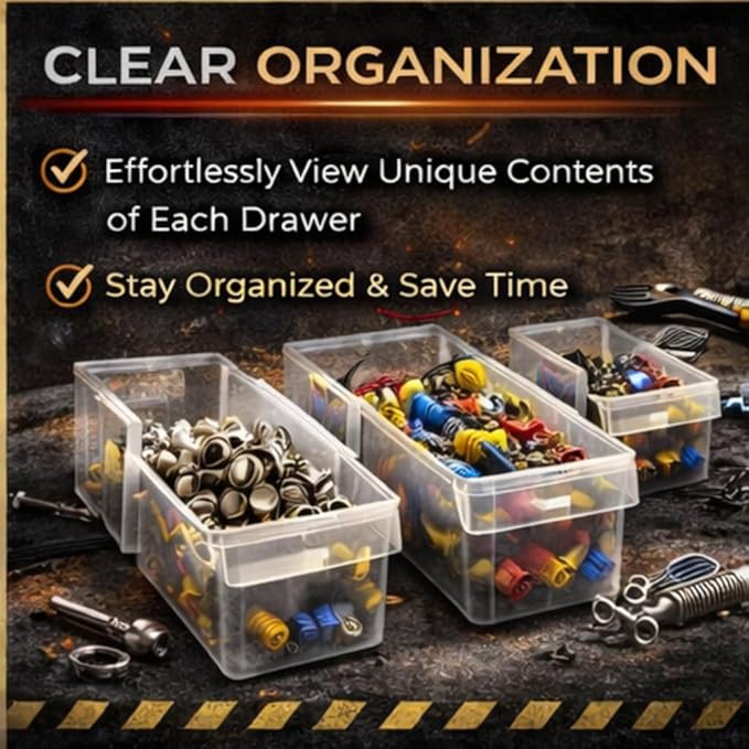 Quantum Storage Systems PDC-18BK 18 Drawers Cabinet Part Organizer 19" H x 15" - Image 5