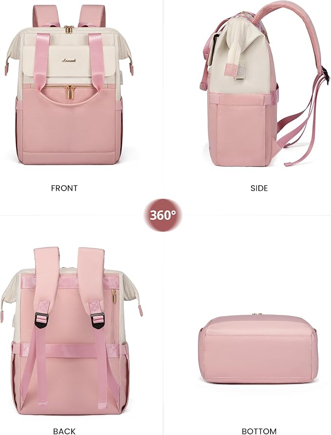LOVEVOOK Laptop Backpack for Women, 15.6 Inch Work Laptop Bag - Image 9