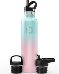 IRON °FLASK Camping & Hiking Hydration Flask - 24 oz Bubble Gum by IronFlask