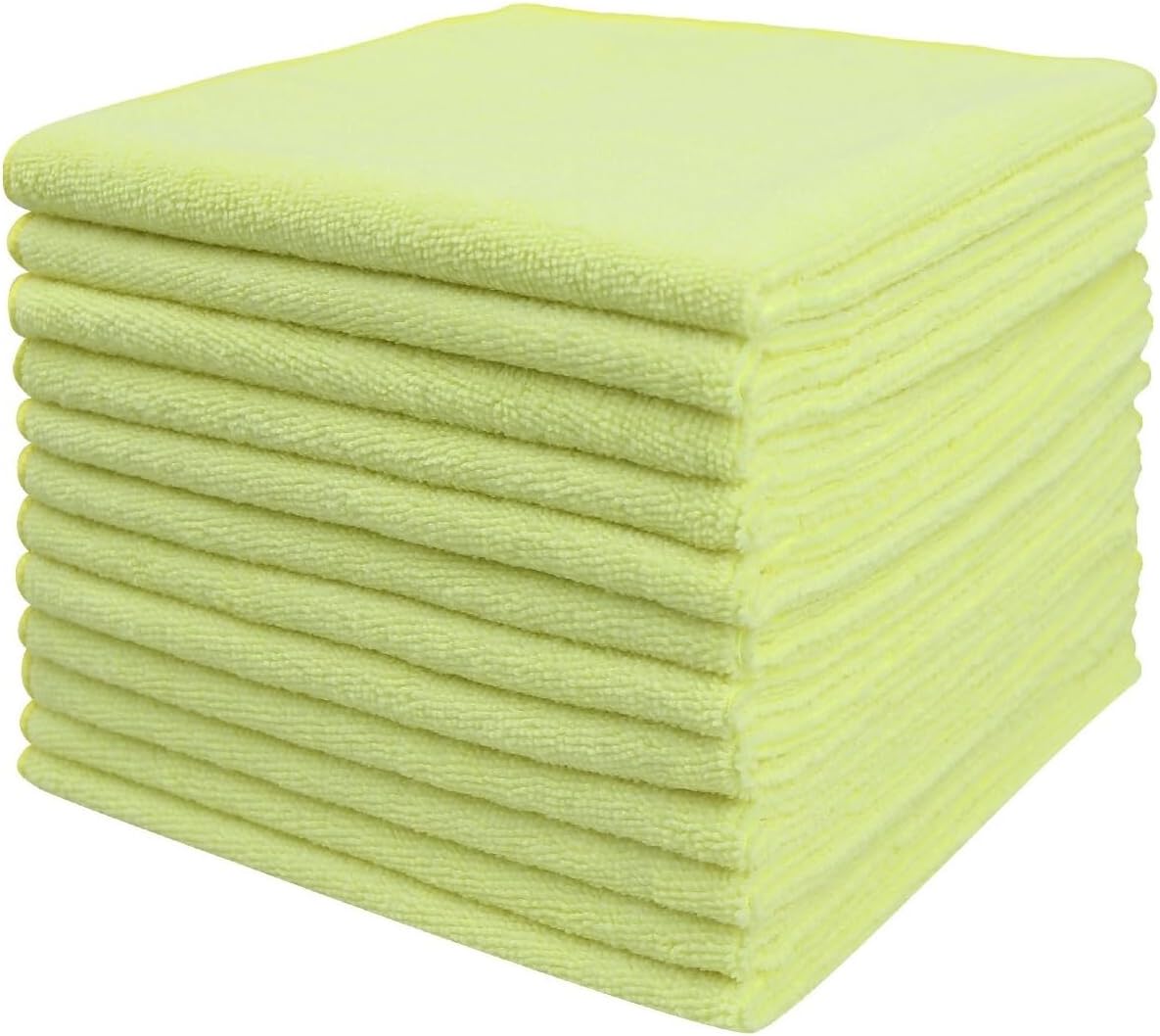 Tricol Clean Microfiber Cleaning Cloth, 16in*16in, 12 Pack Ultra-Thick Cleaning Rags, Super Absorbent, Lint Free & Streak Free Cleaning Towels for Car, House, Kitchen, Office