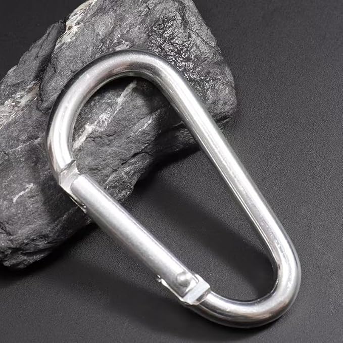Carabiner Keychain Clip -3" Aluminum Carabiner D Ring, Caribeener Clips - Image 3