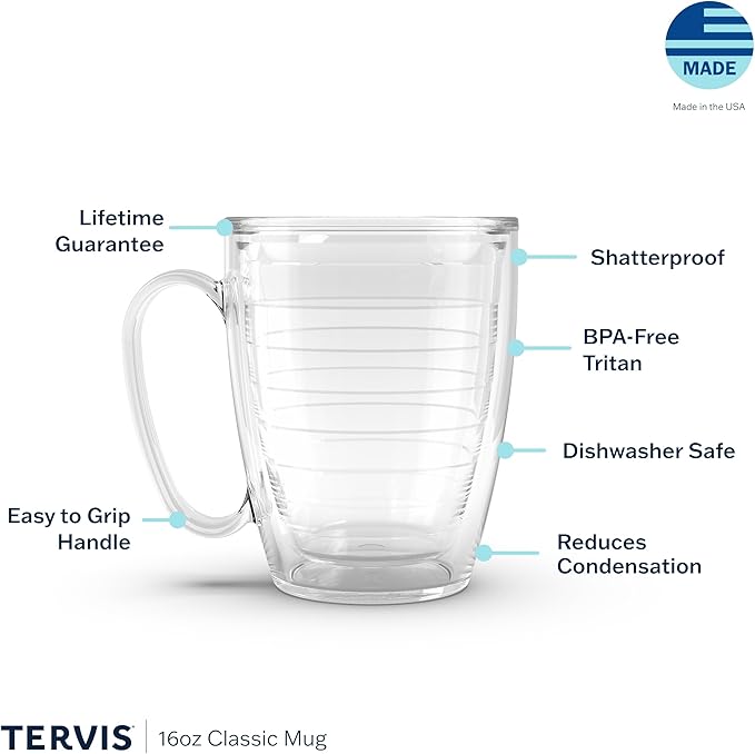 Tervis Clear & Colorful Tabletop Made in USA Double Walled Insulated Tumbler - Image 3