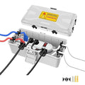 NineLeaf Outdoor Electrical Box, Weatherproof Connection Box w/6 Cable Entry by NineLeaf